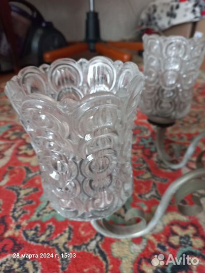 Люстра потолочная подвесная бу