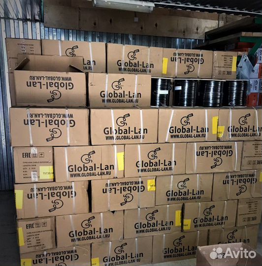 Кабель Коаксиальный квк-2П/2В 2х0.75 медь 200м