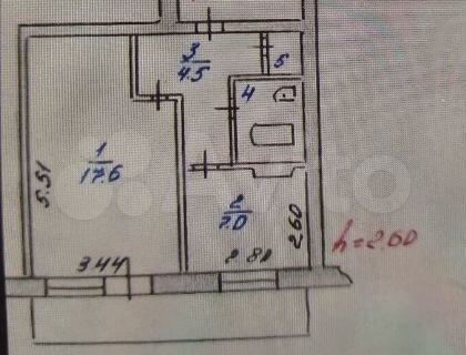 1-к. квартира, 33,7 м², 5/5 эт.