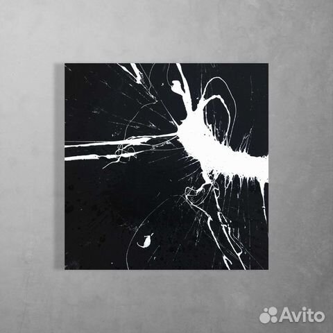 Картина абстракция краска