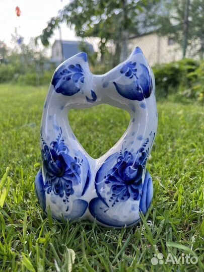 Гжель «влюбленные коты»