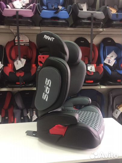 Автокресло детское 15-36кг изофикс Rant Master gre