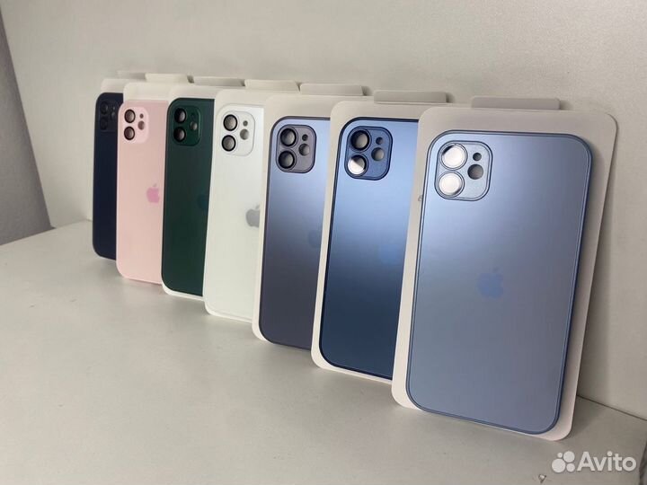 Чехол стеклянный на iPhone 11 с magsafe