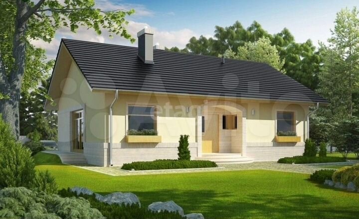 Дом 91,3 м² на участке 6 сот.