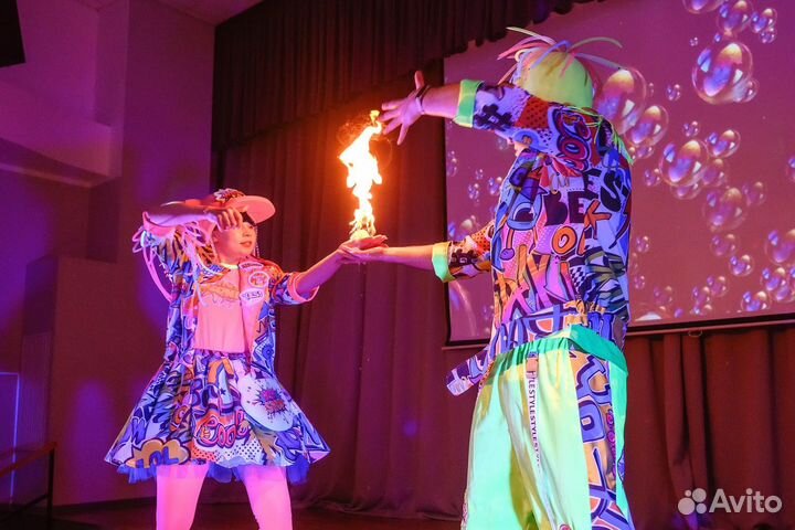 Шоу мыльных пузырей. Аниматор