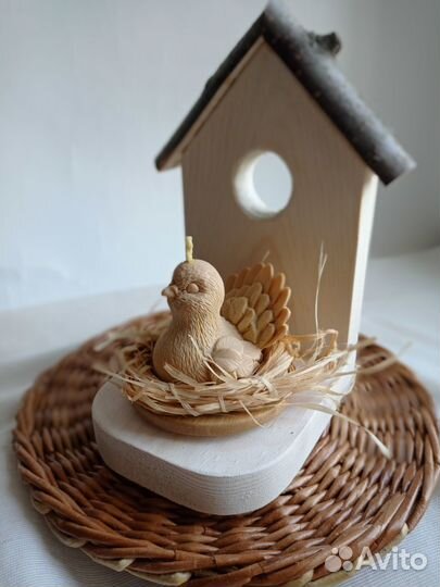 Свеча голубка пчелиный воск