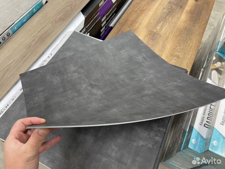 Клеевой кварцвинил (пвх) Бетон Нима