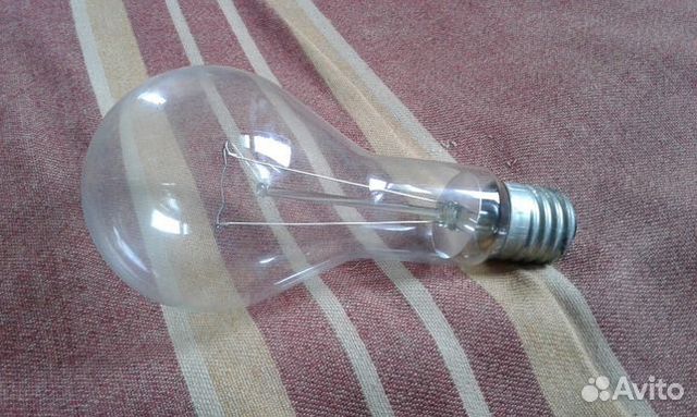 Лампа накаливания 500 Вт патрон Е40 керамика СССР