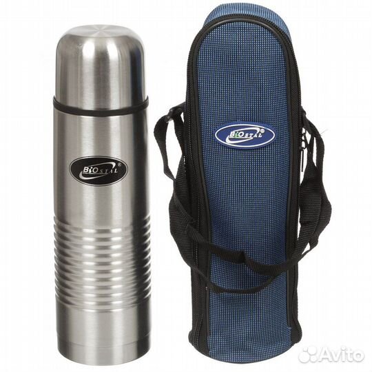 Качественный термос Biostal 1.2 литра с чехлом