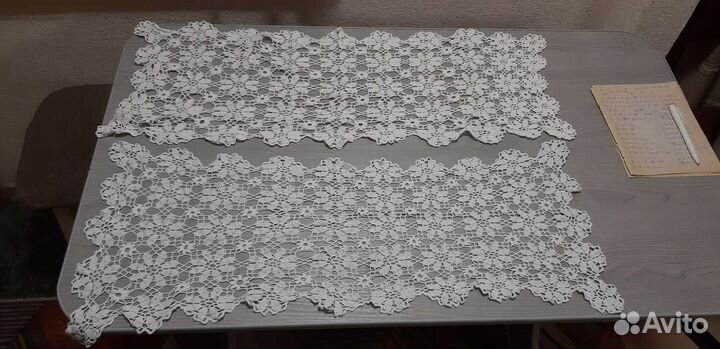 Скатерть, салфетки, лен, кружево, СССР