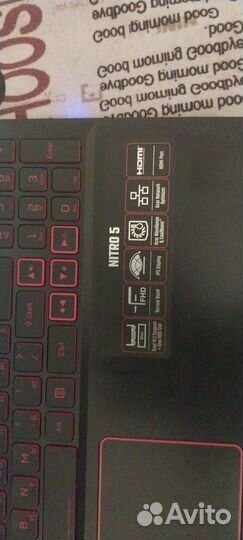 Игровой ноутбук acer nitro 5