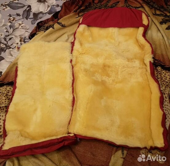 Меховой конверт в коляску/санки