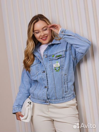 Джинсовая куртка 50-52, 52-54, 54-56