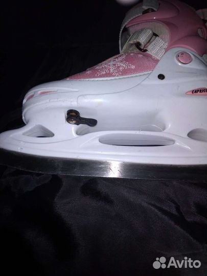 Коньки фигурные женские раздвижные размер 37-39.5