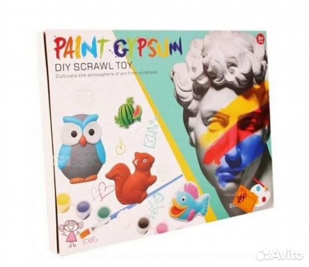 Детский набор для творчества из гипса