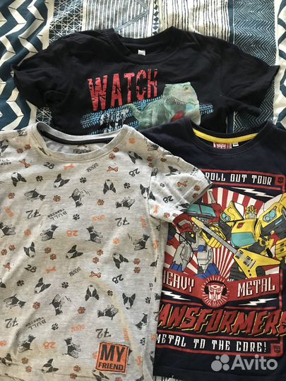 Пуловер и рубашка для мальчика 122, 116,128