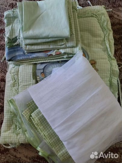 Бортики в кроватку, кпб, одеяло, подушка, балдахин