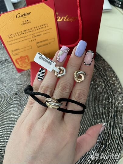 Серьги Cartier trinity