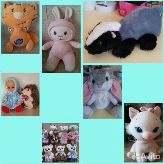 Мягкие игрушки куклы пони и др