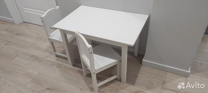 Стол детский, 2 стула IKEA