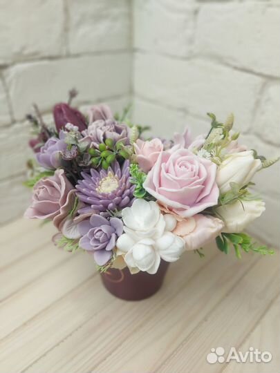 Букет из мыла ручной работы