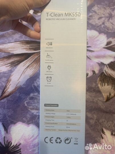 Робот пылесос T-clean MK550 новый