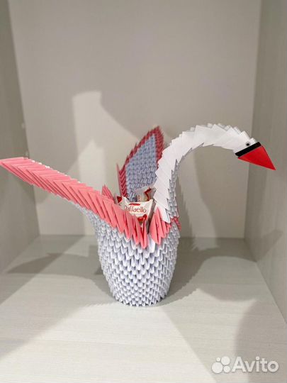 Лебедь Свадьба Подарок Сувенир Оригами
