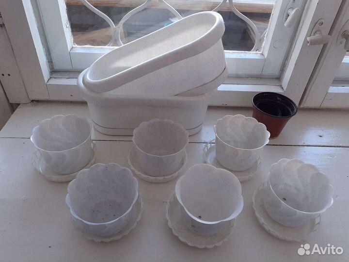 Горшки пластиковые для цветов