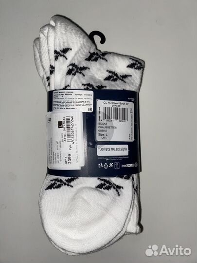 Носки Reebok Crew Sock
