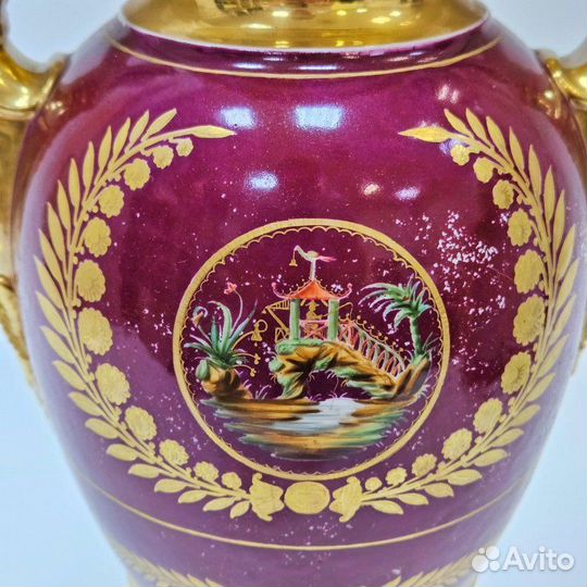 Ваза Ампир старый Париж No.7697