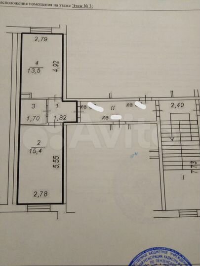 1-к. квартира, 35,1 м², 3/3 эт.