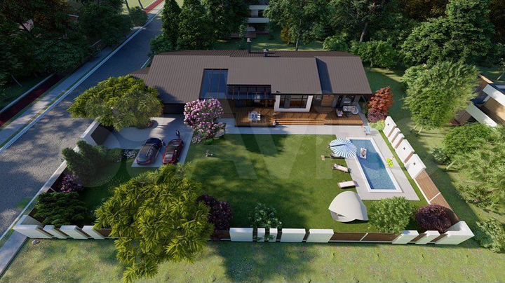 Коттедж 330 м² на участке 16 сот.