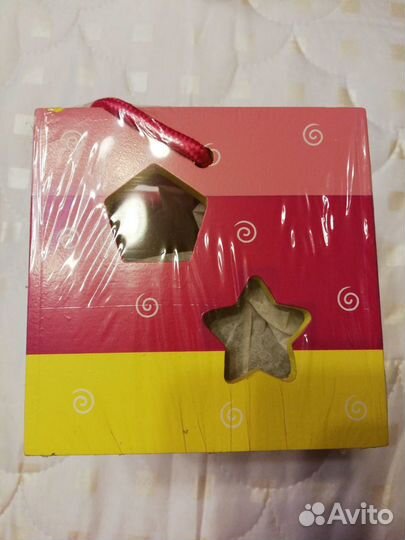 Игрушка ящик геометрик дерево новая