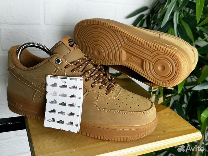 Кроссовки мужские Nike Air Force 1 41-46 оранжевые