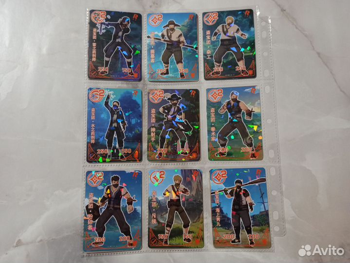 Коллекционные карточки Геншин Импакт мобы,монстры