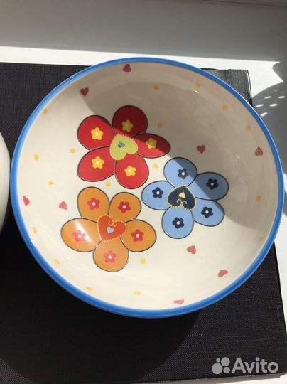 Банка и миска из керамики