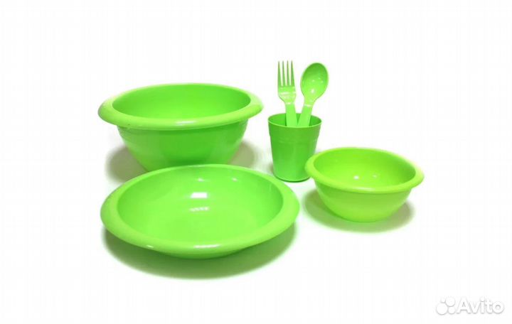 Набор посуды на 6 персон на пикник