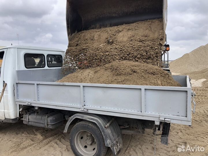 Песок щебень с доставкой на газели