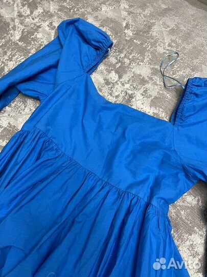 Платье хлопок incity синее голубое новое