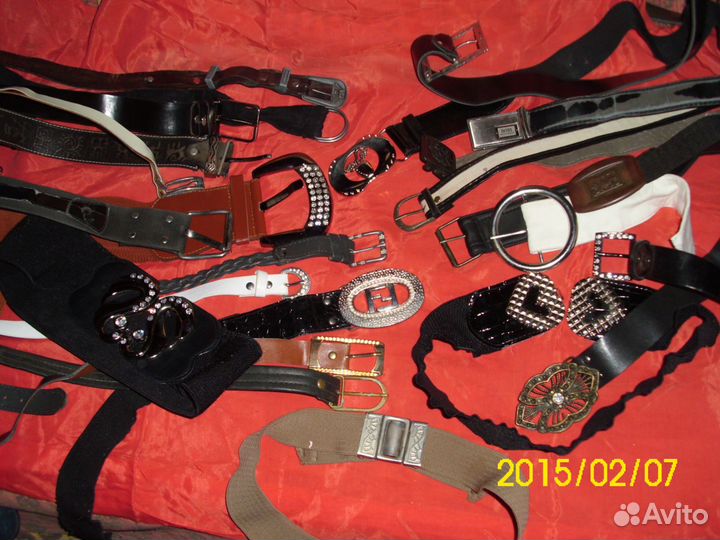 Коллекция ремней и пряжек