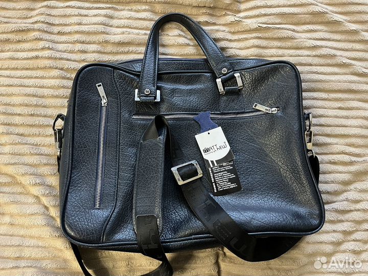 Мужской кожаный портфель (сумка)