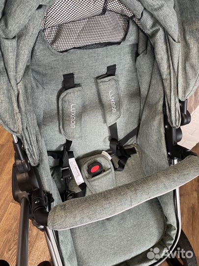 Коляска Luxmom 555 3в1, трансформер + автолюлька