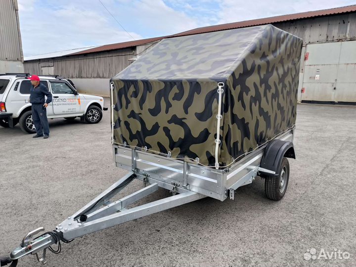 Прицеп 2,5х1,5 с тентом на подрамнике