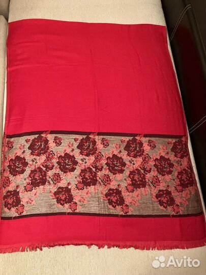 Палантин платок красный, СССР