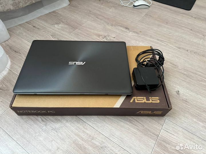 Мощный ноутбук asus с коробкой и документами