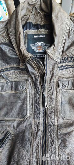 Мотокуртка кожаная мужская 50 размер