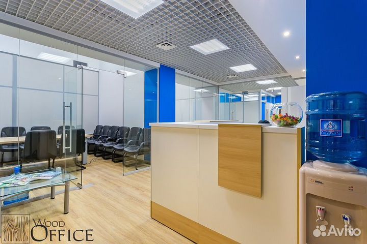 Стойка ресепшен Style Акация Лорка + белый