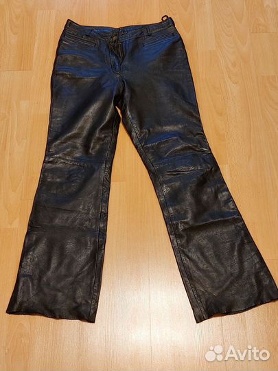 Кожаные брюки женские 48-50