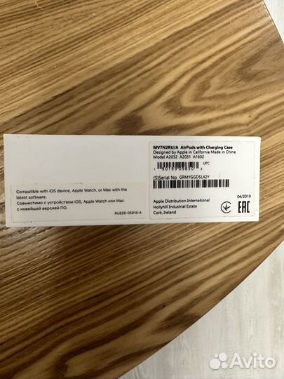 Беспроводные наушники apple airpods 2