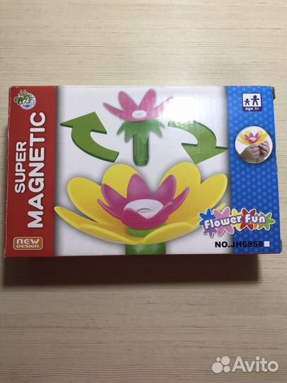 Магнитный конструктор «цветочек»